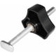 thumbnail image 3 of T-Track T-Slot Clamp Metal T-Track Fastening Tool Quick Clamp for Woodworking （2pcs T screw + 2pcs knob nut only）, 3 of 5
