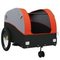 thumbnail image 5 of vidaXL Bike Trailer Black and Orange 99.2 lb Iron, 5 of 12