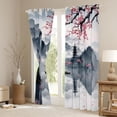 thumbnail image 3 of Manfei Chic Flowers Sakura Blackout Curtains Set of 2 (52x84 Each) for Teens Adults,Cherry Blossoms Window Curtains,Japanese Style Curtains and Drapes,Super Cozy Room Decor, 3 of 6