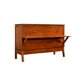 thumbnail image 3 of Mega Solutions Amalfi Murphy Cabinet Chest Desk Bed with Drawers & USB Charging Station (Queen Size, Cherry), 3 of 12