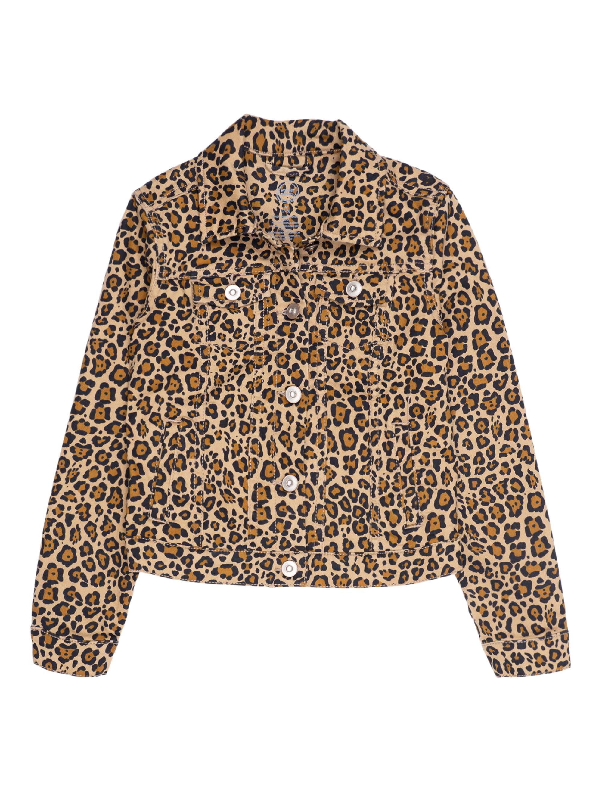 leopard print denim jacket