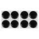 thumbnail image 1 of 8 pegatinas protectoras universales para cerradura de coche, para decoración de cerradura de puerta, cubiertas adhesivas redondas negras, accesorios exteriores para coche., 1 of 8