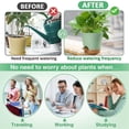 thumbnail image 3 of 3pack 6.5inch Self Watering Pots For Indoor Plants,flower Pots Planter With Drainage Holes And Wick Rope,green, 3 of 5