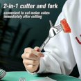 thumbnail image 5 of 2 in 1 Watermelon Slicer & Cutter-Stainless Steel Fruit Cutting Fork Melon Cube Cutting Tool for Kitchen Gadget, 5 of 5