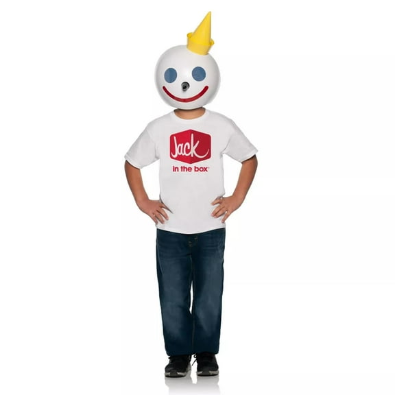 Underwraps Jack-In-The-Box Costume for Children with Shirt and Mask, Large/XL Unisex