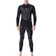 thumbnail image 1 of Advancent Trajes de neopreno Traje de buceo Pantalones de manga larga de secado rápido Protección solar de una pieza Mantener el calor para bucear Deportes acuáticos negro XXL Advancent OD003281-05, 1 of 6