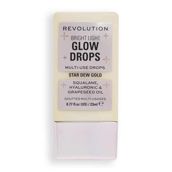 Revolution Bright Light Glow Drops, Radiant Finish, Hydrating, Golden, 0.77 fl oz
