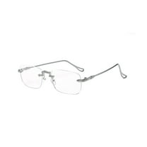 HUANLEDASH Blue Light Blocking Glasses Unisex Large Frame No Brim Clear View Strong Hinge Transparent Eye Protection Clear Bluelight Glasses Spectacles Eyewear