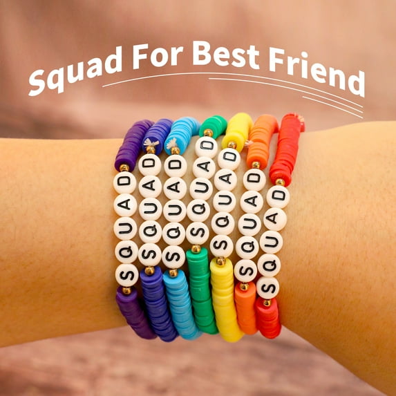 Chicgrowth Clay Bracelets Surfer Friendship Squad Beads Heishi Bracelet Girls