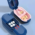 thumbnail image 3 of HLONK Pill Cutter For Small Pills Tablet Storage Splitter Guard Case with 2Color, 3 of 10