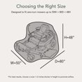 thumbnail image 2 of Covermates Outdoor Push Mower Cover - 80" L x 50"W x 48"H, Water-Resistant, Elastic Hem, 2 of 8