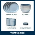 thumbnail image 1 of Corelle® Stoneware 12-pc Dinnerware Set, Nordic Blue, 1 of 5