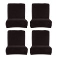 thumbnail image 1 of 4x Estiramiento Corto Respaldo Bajo Funda Para Silla Bar Mostrador Taburete Funda Negro Sunnimix Fundas cortas de asiento con respaldo bajo, 1 of 8