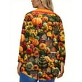 thumbnail image 3 of Abcomgle Plus Size Halloween Shirts for Women 3x Funny Vintage Pumpkin Graphic T-Shirts for Women Oversized Crewneck Long Sleeve Tunic Top for Women Fall Trendy Halloween Womens Shirts,3XL, 3 of 4