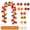 OA120, variant on Vintage halloween Simulated Maple Leaf Thanksgiving Fireplace Arch Wreath Woven Maple Branch Artificial Leaves
