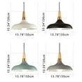 thumbnail image 2 of FSLiving 3-Lights Dimmable Track Mount Pendant Light Macaron Metal Lamp Shade Wood Handle Instant on Halo Track Pendant Lamp Fixtures 3.2 ft Cord for Restaurant Cafe Shop, 2 of 7