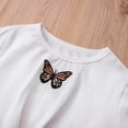 thumbnail image 6 of GYRATEDREAM Girl's 2 Pieces Outfit Butterfly Print Crop Tops and Pant Set Clothing Set 6-14 Years, 6 of 12