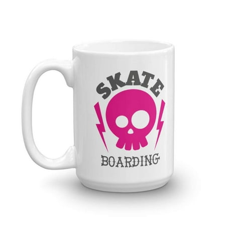 Skull And Bones Skateboarding Coffee & Tea Gift Mug And Skateboard Accessories For Punk Rocker Women (Best Way To Make Chai Tea)