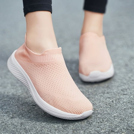

YTJX Women Outdoor Mesh Slip-On Sports Shoes Runing Breathable Shoes Sneakers
