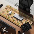 thumbnail image 2 of Long Mouse Pads for Desk,Colorful Chicken Floral Pattern Desk Mats on Top Of Desks, Desk Mouse Pad Extra Large with 3mm Non-Slip Base and Stitched Edge for Gaming,Office,Work,Home 35.4x15.7in, 2 of 5