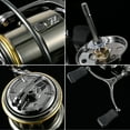 thumbnail image 4 of LEO FISHING LEOFISHING T-Series Moulinet à Double Poignée ST2500SDH avec Grand Bouton de Traînée, Utilisation Interchangeable Gauche/droite, 7+1 Roulements, Rapport de Vitesse 5.2:1, Construction en Nylon et Métal, 4 of 6
