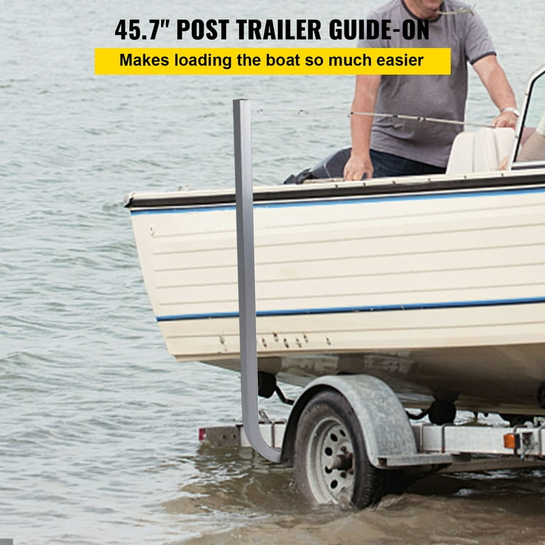 VEVOR Boat Trailer Guide-On, 46 inch, One Pair Aluminum Trailer Guide Ons with Adjustable Width, Complete Mounting Accessories Included, for Ski Boat