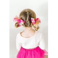 thumbnail image 6 of Fuchsia Pom Pom Tutu and Bow Hair Tie | 2Pcs Set, 6 of 10