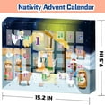 thumbnail image 5 of Christmas Advent Calendar Resin Ornaments, 24-Days Scene Set Nativity Cute Figures Doll Advent Calendar Surprise Toys, 5 of 5