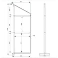 thumbnail image 3 of Heavy-Duty Adjustable 3-Tier Shipping Container Shelving Bracket - 22"D x 60"H, 1100LBS Black Powder-Coated Steel, Removable D-Ring Rack, Rust-Resistant, Easy Install, Space-Saving Shelf for Garage, 3 of 7