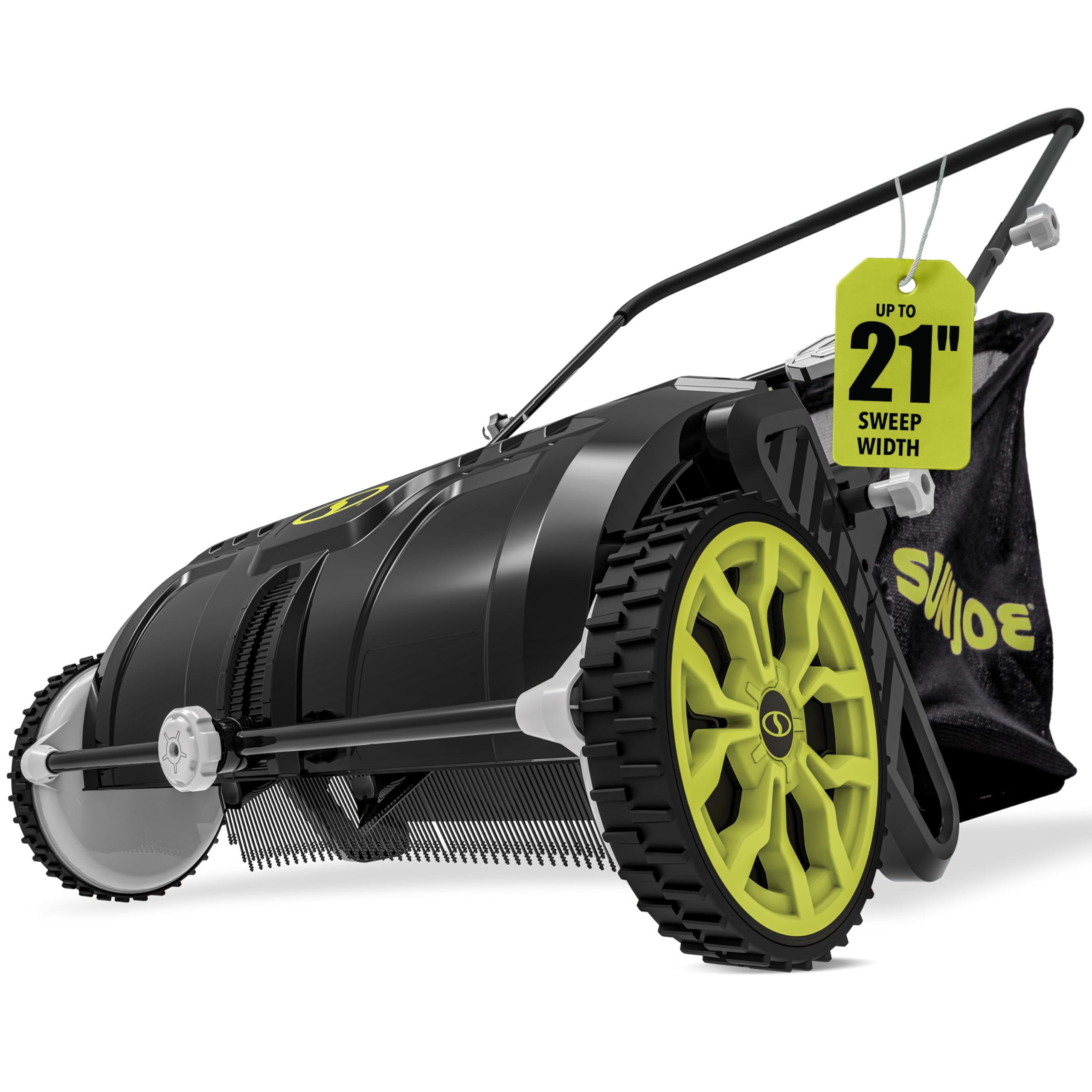 Restored Sun Joe SDJ601LS | 21-in Manual Leaf Sweeper | 22-Gal Collection Bag (Refurbished)