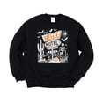 thumbnail image 2 of The Skellie Hotel Halloween Sweatshirt for Women, Men and Youth Crewneck Black Sweatshirt Youth Small, 2 of 5