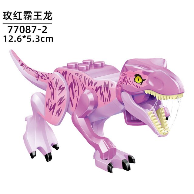 Jurassic Dinosaur Park Indominus Rex DIY bloques dinosaurios Tyrannosaurus Rex pequeños modelos bloques de construcción chico juguetes animales conjunto regalo Tan Jianjun unisex