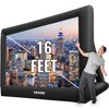 Inflatable Projector Screen 16 Feet Movie Theater Screen+blower Complete Set