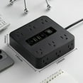 thumbnail image 6 of 16 in 1 Power Strip with Switch & Surge Protection with 9 AC Outlets, 3 USB and 2 Type-C Ports, Time Display for Home Office and Dorm Use, 6 of 8