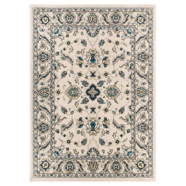Well Woven Sydney Vintage Florence Traditional Area Rug, Ivory