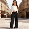 thumbnail image 5 of Ruyang Teen Girl Sweatpants Baggy Oversized Cute Sweatpants Wide Leg Pants Sweat Pants High Waist Athletic Joggers Casual Pockets, 5 of 5