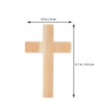 thumbnail image 2 of Wood Cross Shape Adorn for Religious Decor Household Wall Hanging Cross, 2 of 5