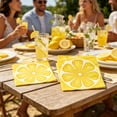 thumbnail image 5 of QuanTara 16‑Count Lemon‑Themed Party Napkins – Soft, Absorbent Disposable Paper Napkins for Summer Parties, BBQs, Showers & Picnics, 5 of 6