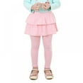 thumbnail image 3 of SYNPOS Little Girls Leggings Pants with Tutu Skirts Kids Culottes Footless Tights 3-11 Years, 3 of 3