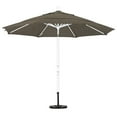 thumbnail image 2 of Parasol de Marché en Aluminium 11 Pieds Inclinaison Col Blanc Mat/sunbrella/taupe, 2 of 2