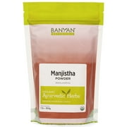 Banyan Botanicals Manjistha Powder, 1/2 Pound - USDA Organic - Rubia cordifolia - Cleanses The Blood & Lymph - Ayurveda