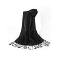 thumbnail image 1 of Guardurnaity Bufandas clásicas cálido sólido largo chal transpirable pañuelo para el cuello bufanda lavable pañuelo para la cabeza silenciador Accesorios de disfraces Negro, 1 of 6