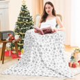 thumbnail image 3 of Christmas Blanket Gold Christmas Throw Blanket, Christmas Blankets and Throws Soft Warm Flannel Christmas Throw Blankets for Couch, Bed, Sofa, 50 x 60 Inch, Gold, 3 of 6