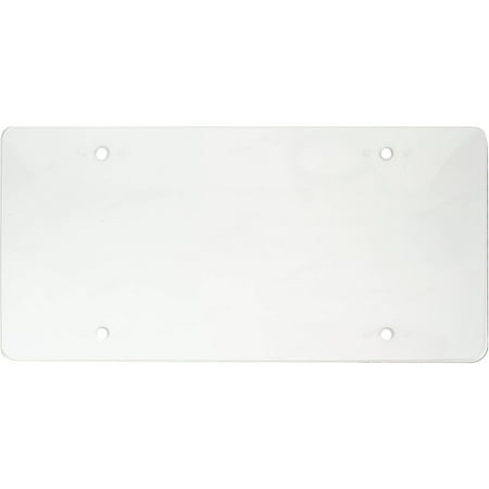Auto Drive Flat License Plate Cover, Clear