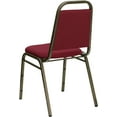 thumbnail image 6 of LLToo Trapezoidal Back Fabric Upholstered Stackable Banquet Chair, Multipurpose Stacking Chair with Padded Seat and Back-Burgundy Fabric/Gold Vein Frame, 6 of 9