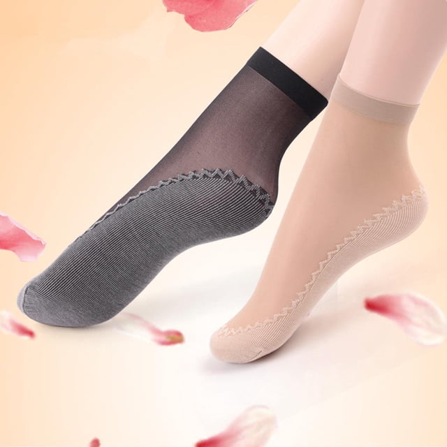 Calcetines de Nylon Yinane 80 Piezas Antideslizantes para El Tobillo Súper Elásticos