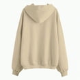 thumbnail image 4 of ORT Women's Zip Up Hoodies Sweatshirts Casual Zip Jackets Fashion Trendy Fall Outfits(Khaki,XXL), 4 of 5