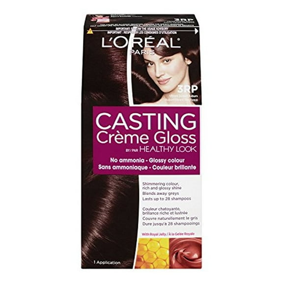 3RR L'Oreal Healthy Look Creme Gloss Hair Color, Darkest Auburn