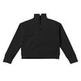 thumbnail image 3 of Girls Sweatshirt Quarter-Zip Solid Hoodies Crop Tops Oversized Hoodie for Girls Winter Clothes Girls Fashion Clothes 7-8 Years, 3 of 8