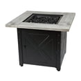 thumbnail image 3 of Endless Summer, The Mason, Square 30" Outdoor Propane Fire Pit, Includes Black Fire Glass, Matching Table Insert, & Protective Cover, 3 of 7